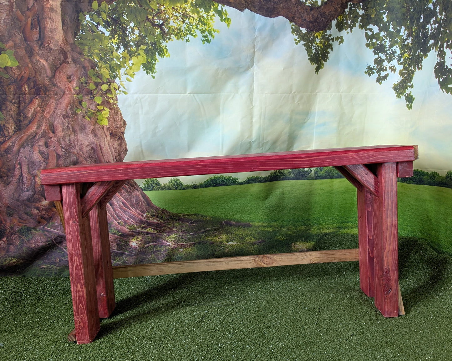 Wooden bench