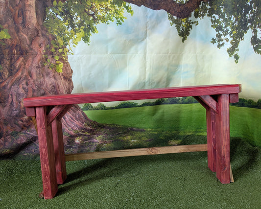 Wooden bench