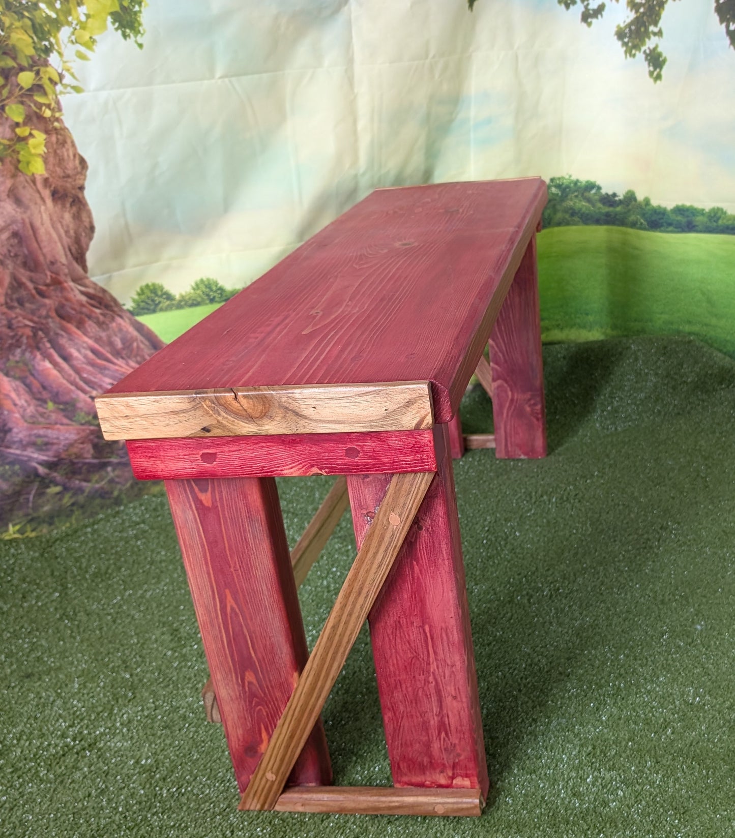 Wooden bench
