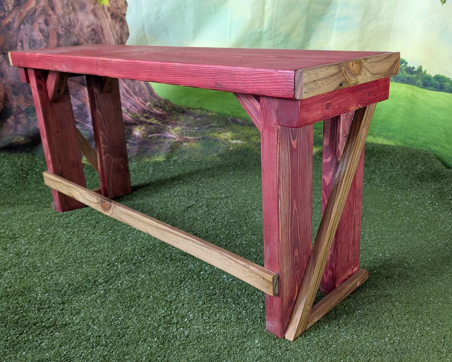 Wooden bench